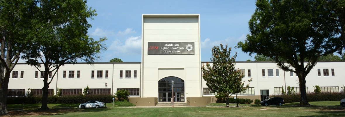 Photo of McClellan Center taken from Rucker Street